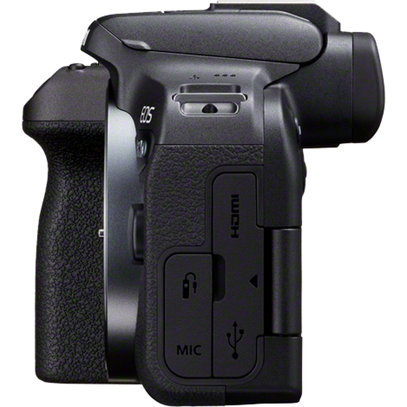 Canon EOS R10 spiegellose Kamera Gehäuse Produkt Ansicht von links