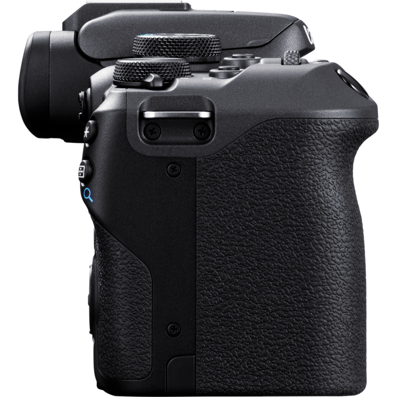 Appareil photo hybride Canon EOS R10 et objectif RF-S 18-45mm F4.5-6.3 IS STM - Vue de droite