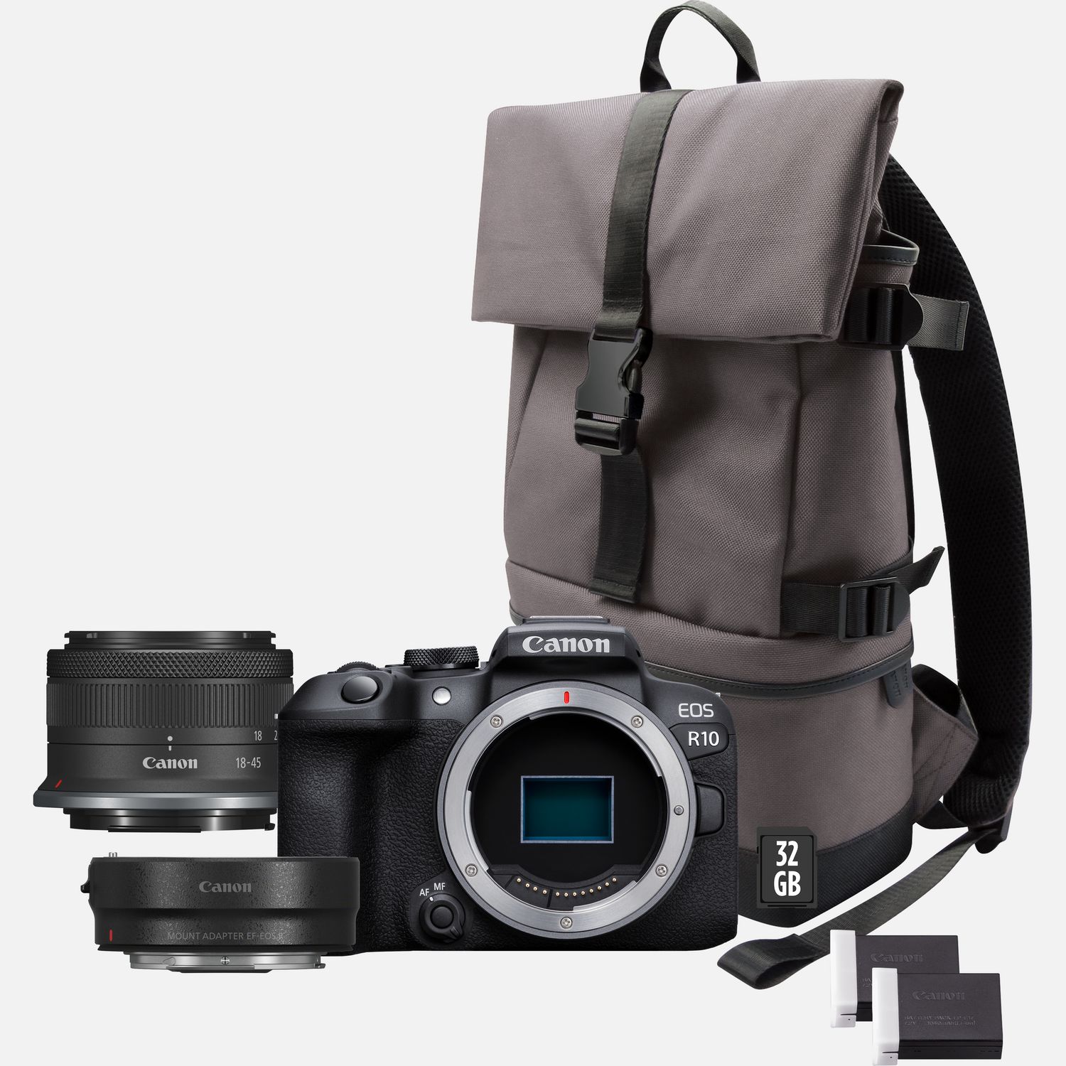 Canon EOS R10 Content Creator Kit - Mirrorless Vlogging Camera, 24.2 MP, 4K  Video, DIGIC X Image Processor, RF-S18-45mm F4.5-6.3 is STM Lens - Stereo  Microphone, Tripod Grip, Wireless Remote Control 