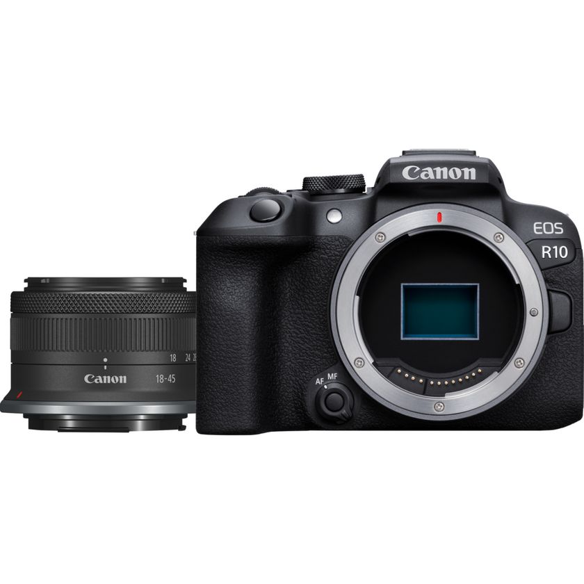 Canon EOS R10 Mirrorless Camera RF S 18 45mm F4.5 6.3 IS STM Lens