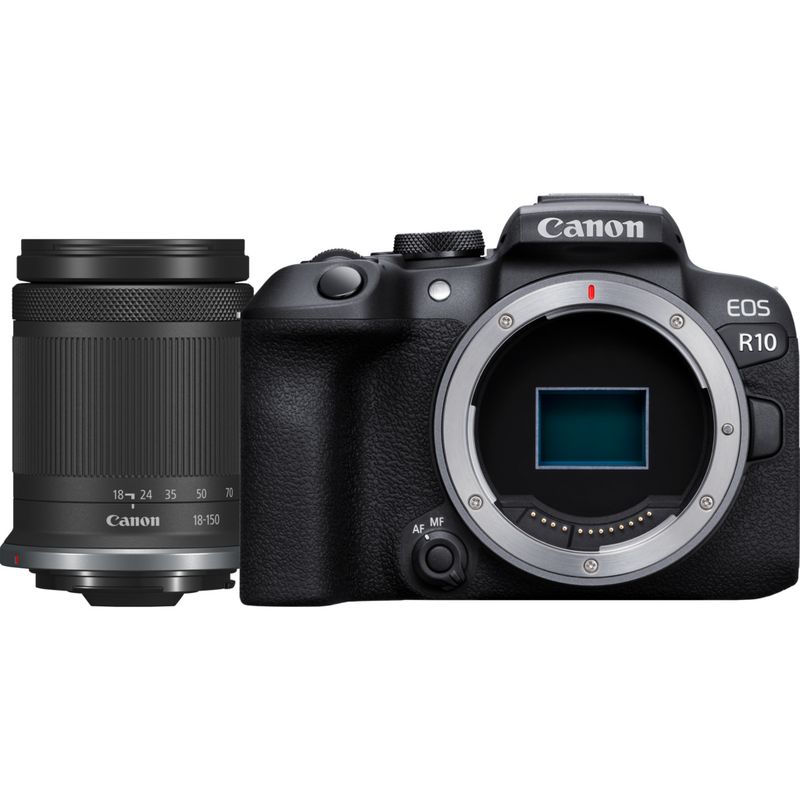 EOS R10-systeemcamera en RF-S 18-150mm F3.5-6.3 IS STM-lens in Wifi- — Canon Store