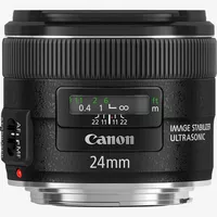 Canon EF 24mm f/2.8 IS USM Lens Product Front View
