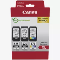 Canon PG-575XLx2/CL-576XL High Yield Ink Cartridge MultipackProduct Front View