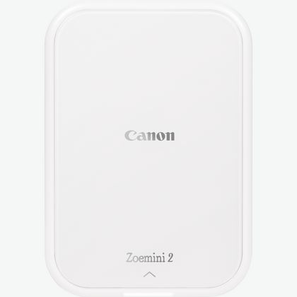 Imprimante photo couleur portable Canon Zoemini, blanc + papier photo 5 x  7,6 cm (20 feuilles) + autocollant rond (10 feuilles) in Fin de Série at