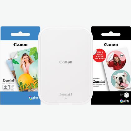 Stampante fotografica portatile Canon Zoemini, bianca in È fuori catalogo —  Canon Italia Store