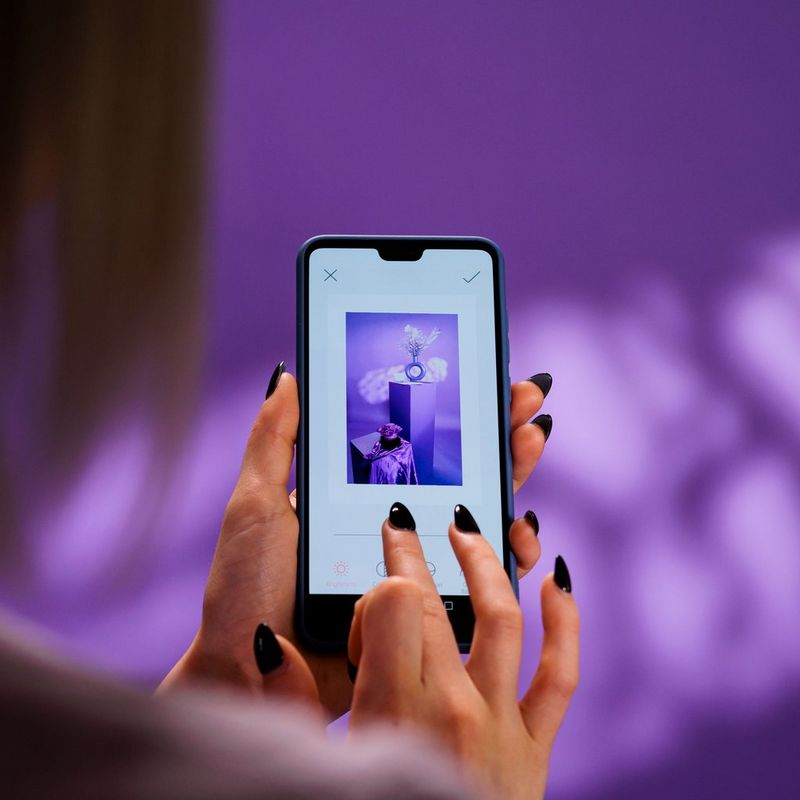 Women operating a Mobile