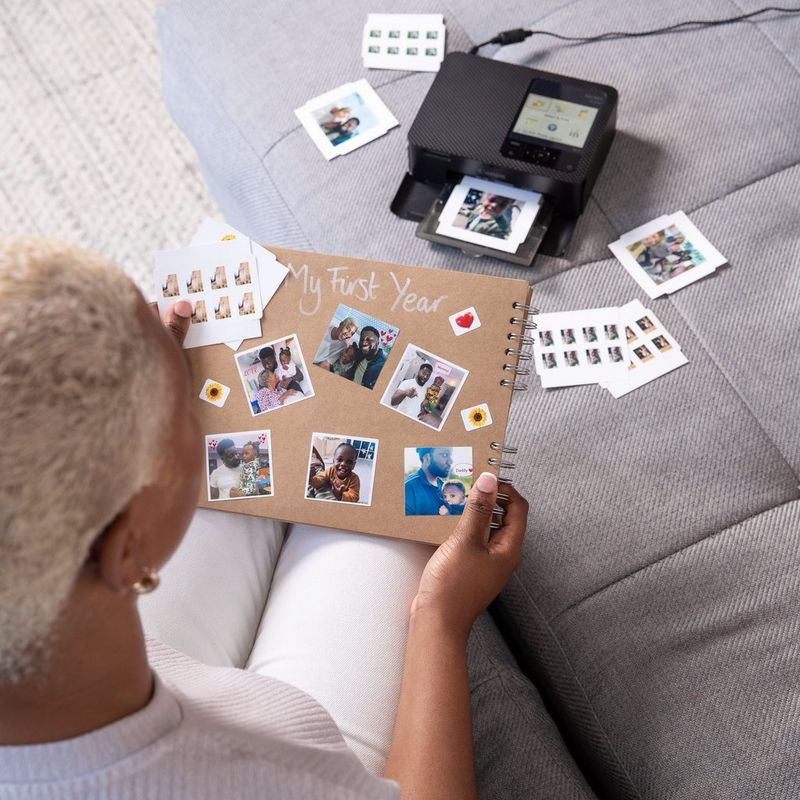 Canon SELPHY CP1500 Colour Portable Photo Printer Paper Kit, Women holding a photo album