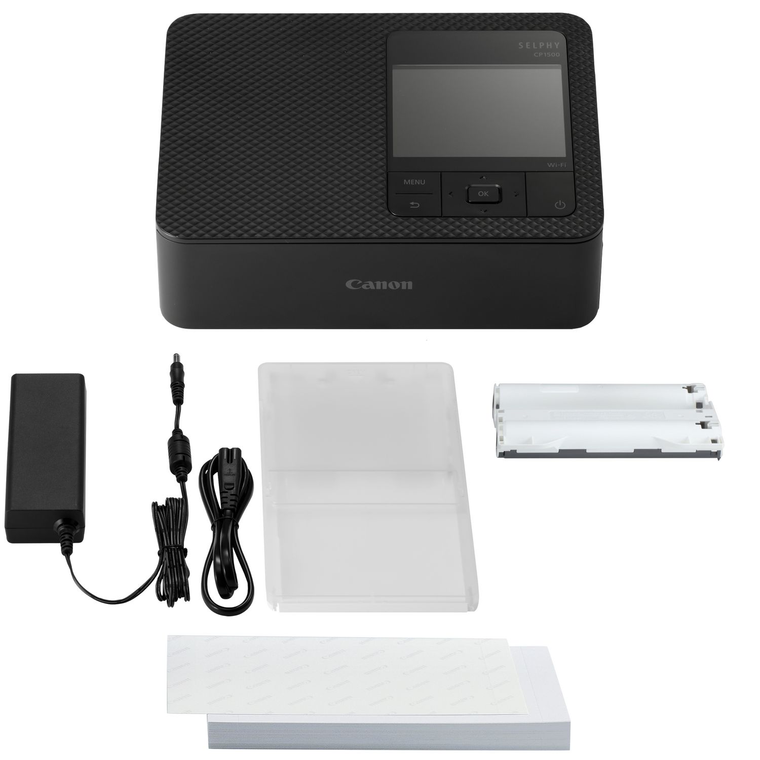 Kit imprimante photo portable Canon SELPHY CP1500, noire + 54 feuilles de  papier photo dans Imprimantes Wi-Fi — Boutique Canon France