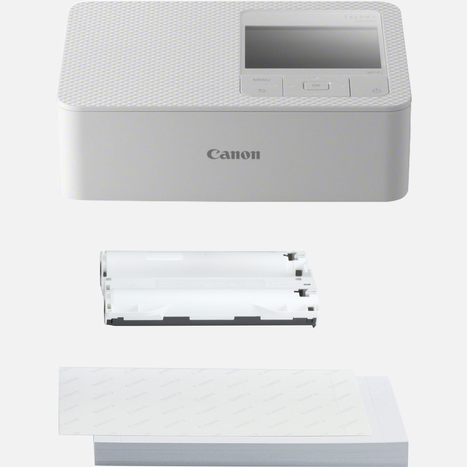 Draagbare Canon SELPHY CP1500fotoprinter en papier Wit in Wifiprinters — Canon Belgie Store
