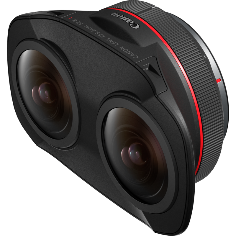 Canon RF 5.2mm F2.8L DUAL FISHEYE Lens Product Diagonal View