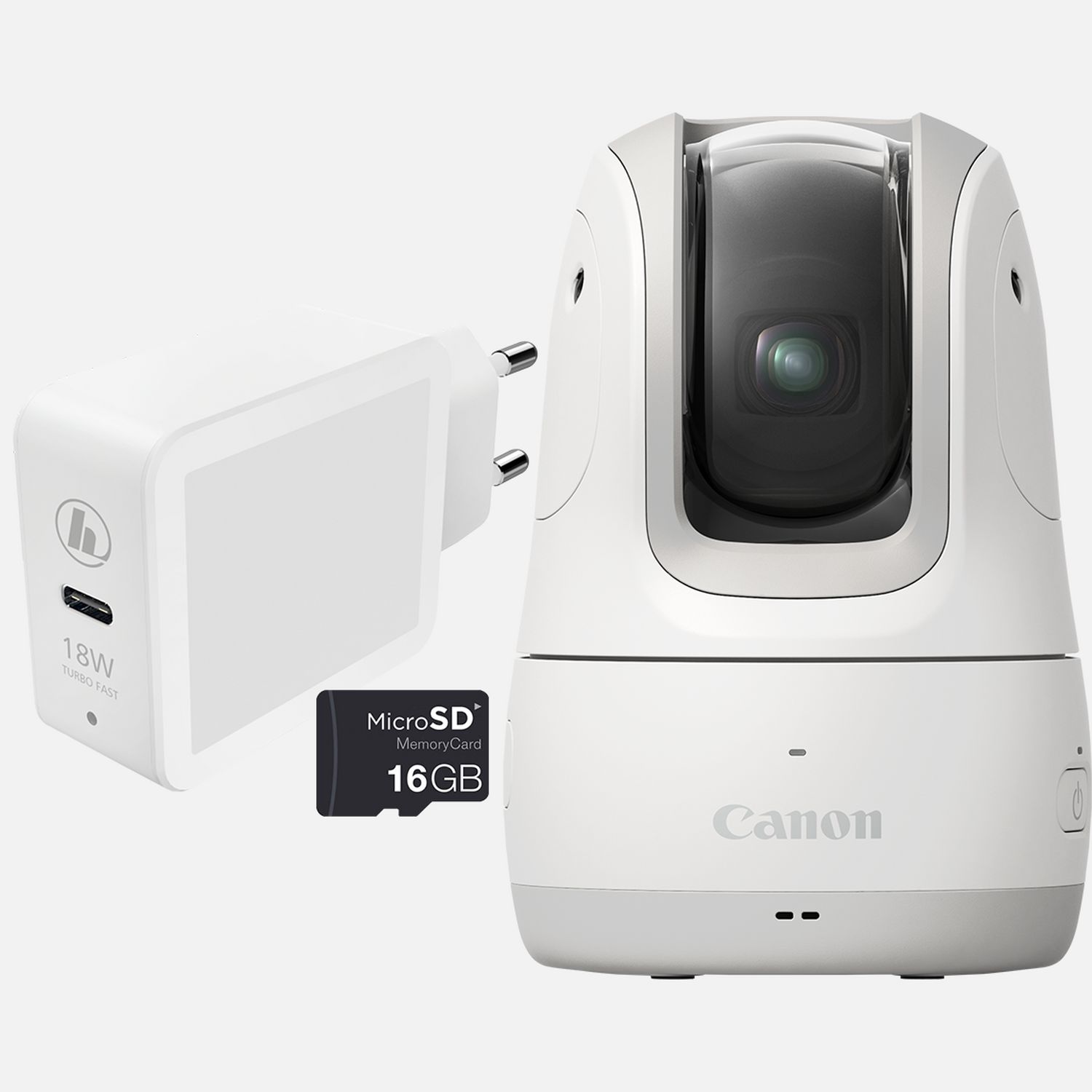Image of Canon PowerShot PX, fotocamera compatta autonoma, kit essenziale, bianco