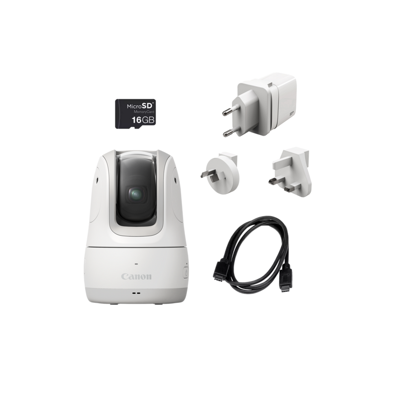 Canon PowerShot PX Compact Concept Camera Essential Kit, White Product Right View