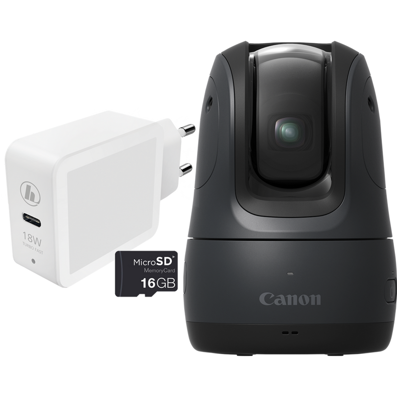 Canon PowerShot PX Compact Concept Camera Essential Kit, Black Product front view