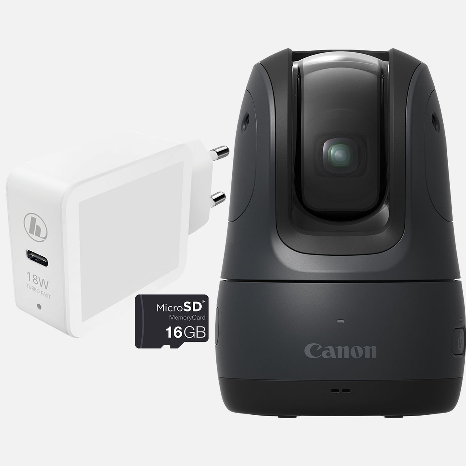 Image of Canon PowerShot PX, fotocamera compatta autonoma, kit essenziale, nero
