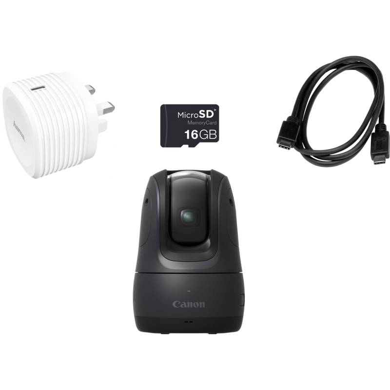 Canon PowerShot PX Compact Concept Camera Essential Kit, Black Product what's in the box