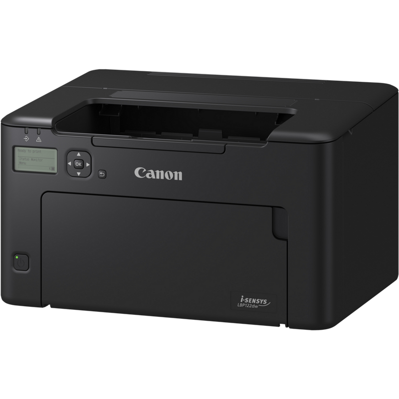 Canon i-SENSYS LBP122dw Single Function Mono Wireless Laser Printer Product Front angled view
