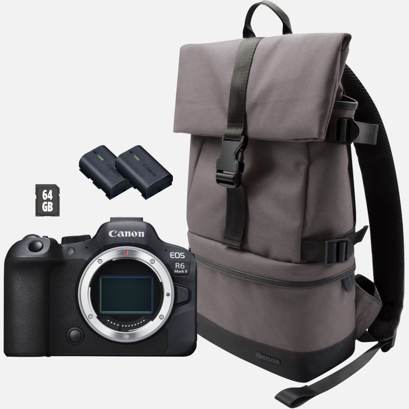 Buy Canon EOS R6 Mark II Mirrorless Camera, Black + Backpack + 