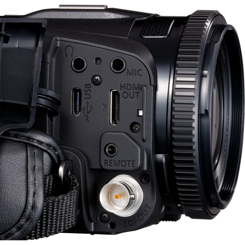 Vue latérale avec ports