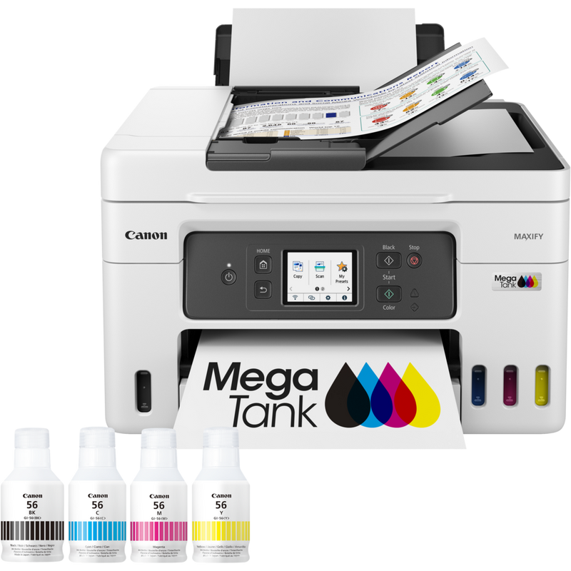 Canon MAXIFY GX4050 Wireless Colour All-in-one Refillable MegaTank Inkjet Printer Product Front View