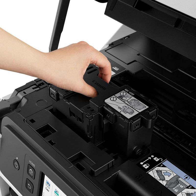 Canon MC-G03 Maintenance Cartridge Product Placing the Cartridge on the Printer