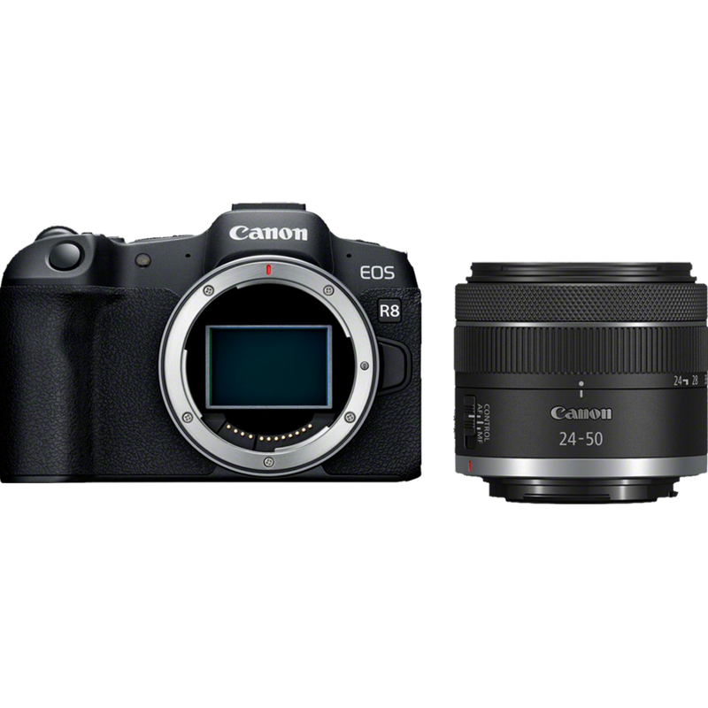 Comprar Câmara mirrorless Canon EOS R8 + objetiva RF 24-50MM F4.5-6.3 IS STM em Câmaras Wi-Fi — Loja Canon Portugal foto