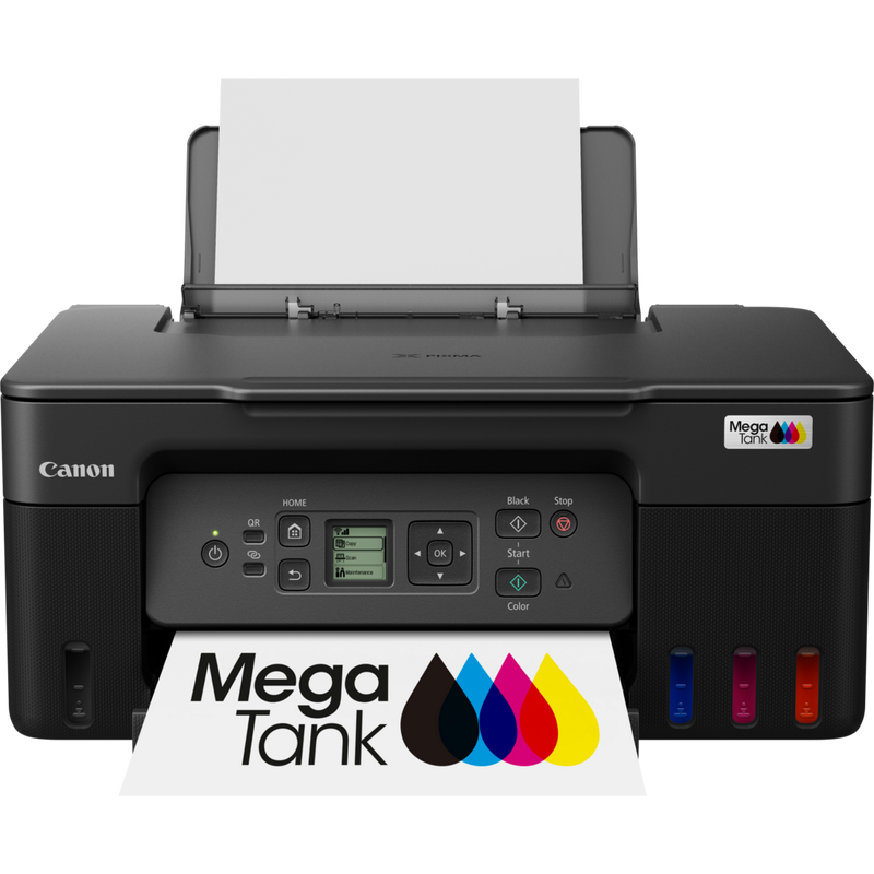 

Canon PIXMA G3470 Wireless Colour 3-in-1 Refillable MegaTank Printer, Black