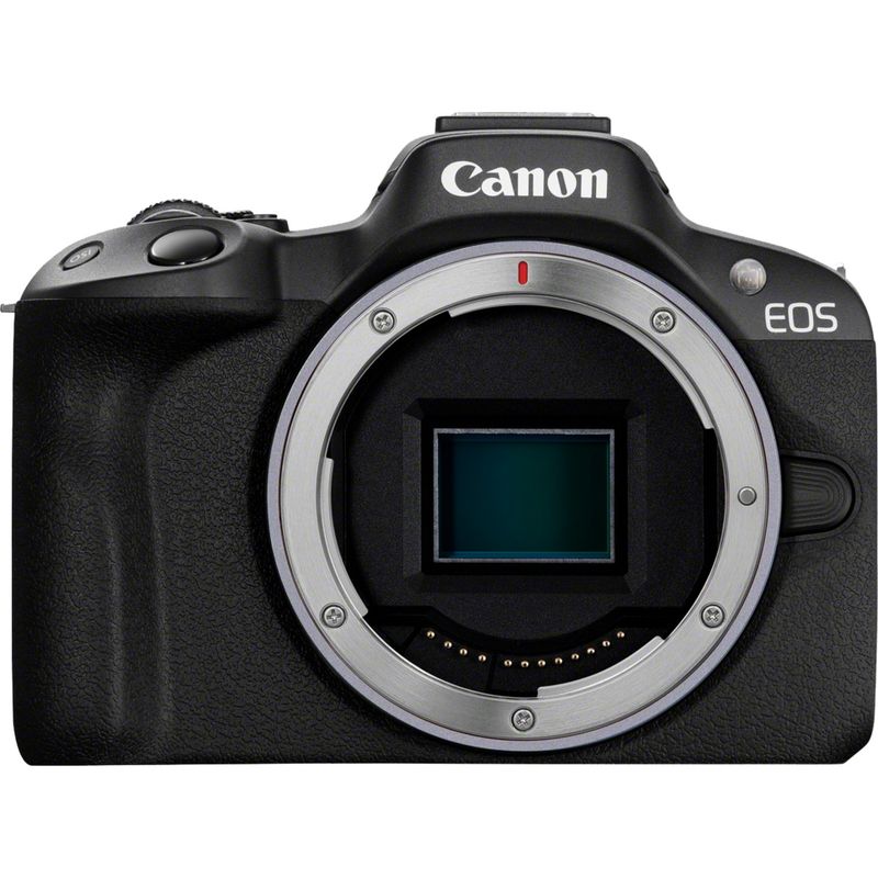  Canon EOS R50 Mirrorless Camera with 18-45mm Lens (Black)  (5811C012) + 64GB Memory Card + Bag + Charger + LPE17 Battery + Card Reader  + Memory Wallet + Cleaning Kit (Renewed) : Electronics