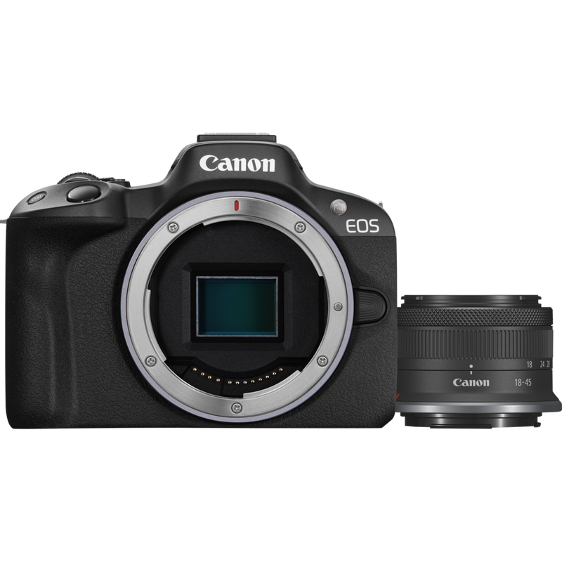 Appareil Photo Hybride Canon EOS R50, Noir + Objectif RF-S 18-45mm F4.5 ...