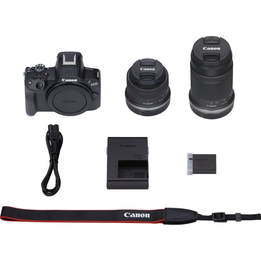 Buy Canon EOS R50 Mirrorless Camera, Black + RF-S 18-45mm IS Buy Canon EOS R50 Mirrorless Camera, Black + RF-S 18-45mm IS