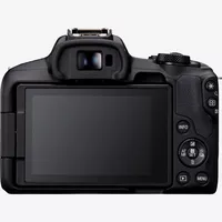 Canon EOS R50 Mirrorless Camera, Black + RF-S 18-45mm F4.5-6.3 IS STM Lens + Backpack + SD Card + Spare Battery Product Back View