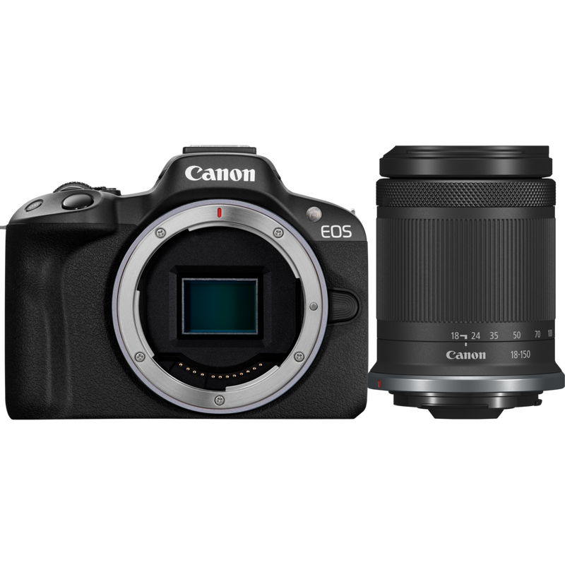 Buy Canon EOS R50 Mirrorless Camera, Black + RF-S 18-150mm F3.5-6.3 IS ...