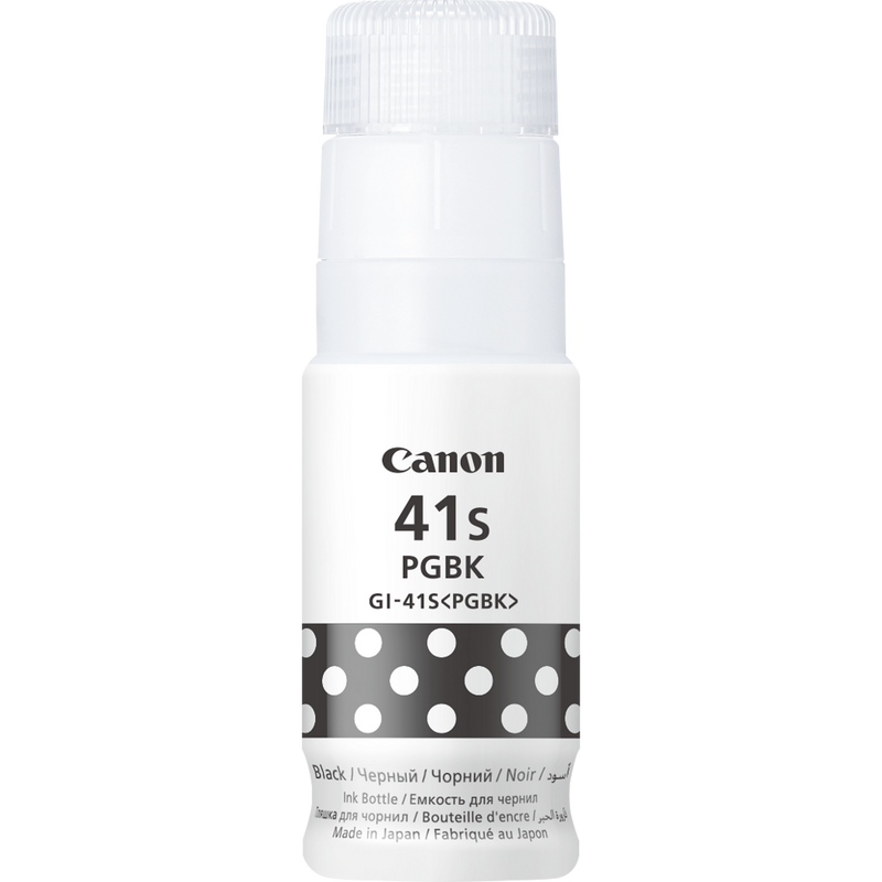 Canon GI-41S PGBK Ink Bottle, Black Product Bottle Front View