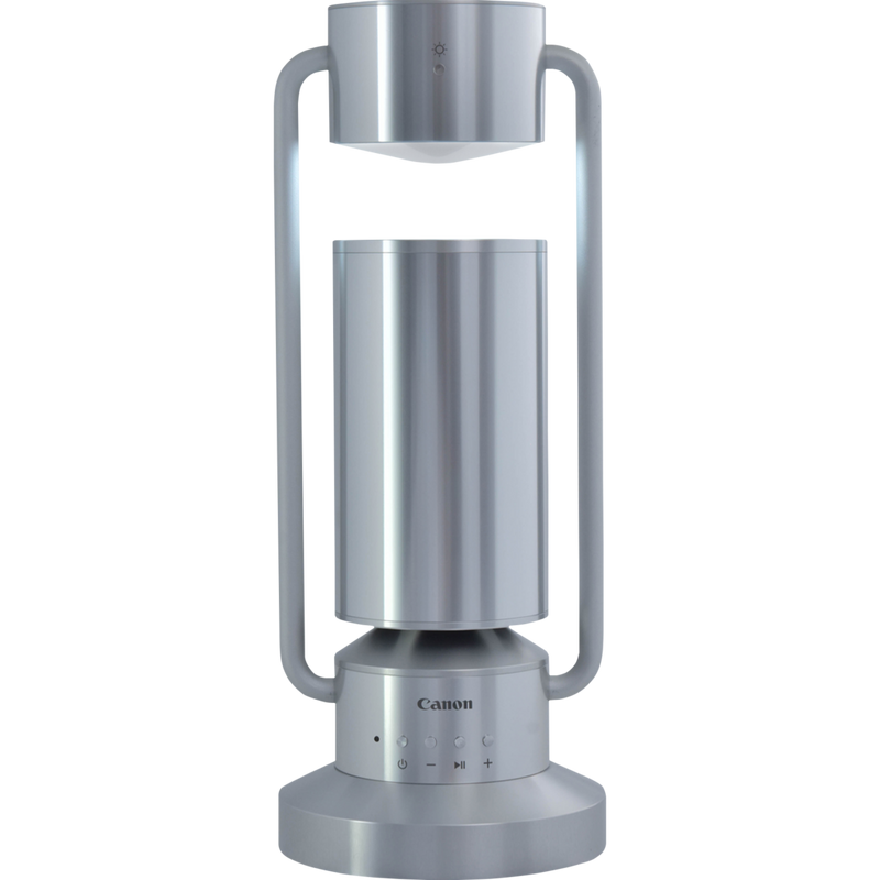 Canon Bluetooth speaker lamp in stainless steel