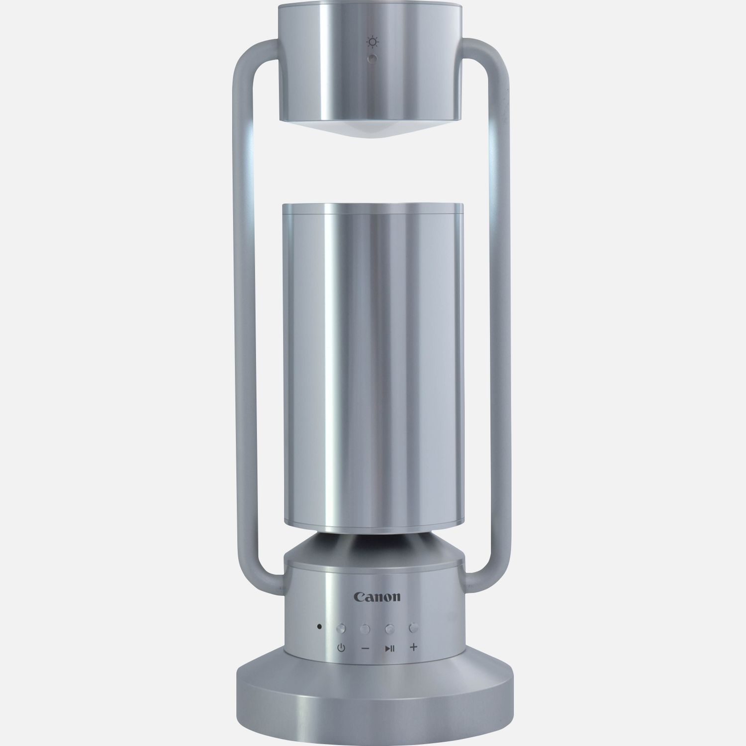 Image of Lampada con altoparlante Bluetooth wireless Canon Luce e altoparlante ML-A in alluminio - argento