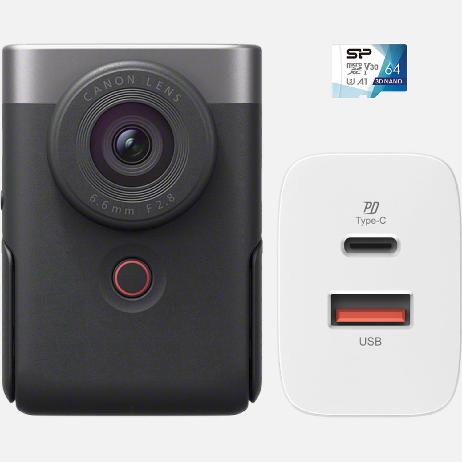 Kit de vlogging essentiel Canon PowerShot V10, argent - Appareil photo numérique compact