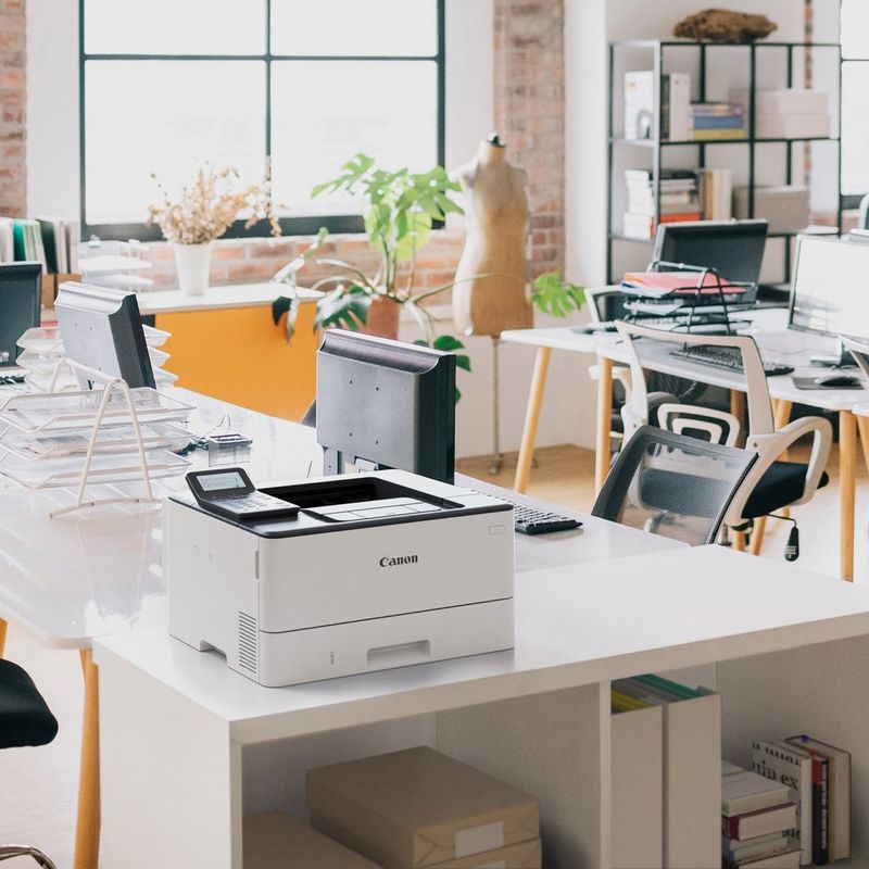 Printer on office table