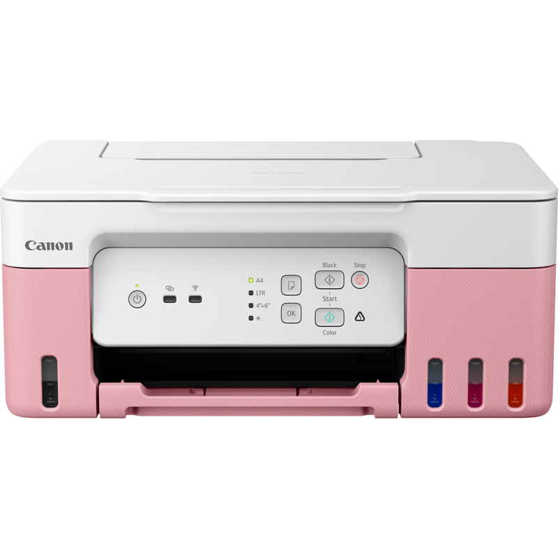 

Canon PIXMA G3430 Wireless Colour 3-in-1 Refillable MegaTank Printer, Pink