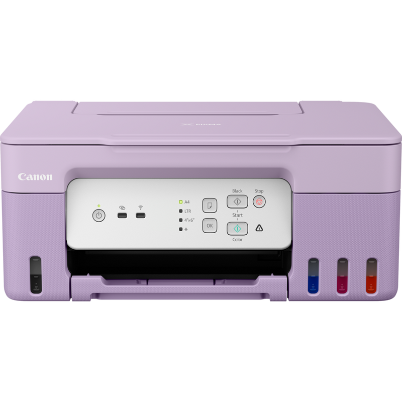 

Canon PIXMA G3430 Wireless Colour 3-in-1 Refillable MegaTank Printer, Violet