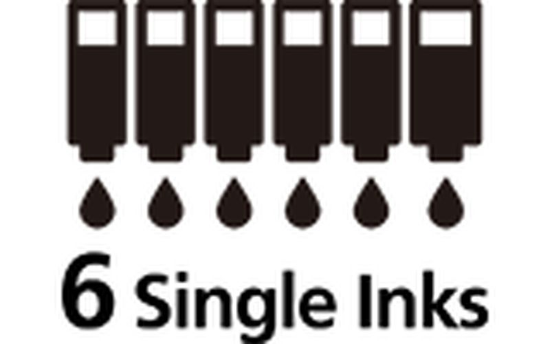 6 single inks