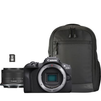 Canon EOS M50 - Video Creator Kit - digital camera - mirrorless - 24.1 MP -  APS-C - 4K / 24 fps - 3x optical zoom EF-M 15-45mm IS STM lens - Wi-Fi