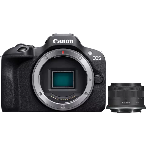 Canon EOS R100 Mirrorless Camera + RF-S 18-45mm F4.5-6.3 IS STM Lens