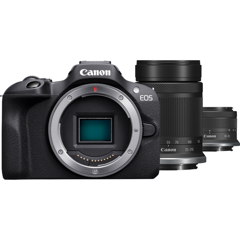 Comprar Canon EOS M100, Preto + Objetiva EF-M 15-45mm f/3.5-6.3 IS STM, Preto em Interrompido — Loja Canon Portugal foto