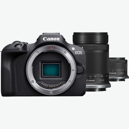 Canon EOS R100 Mirrorless Camera, RF Mount, 24.1 MP, DIGIC 8 Image  Processor, Continuous Shooting, Eye Detection AF, Full HD Video, 4K, Small