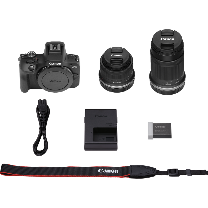 Canon EOS R100 Mirrorless Camera Product What's in the box