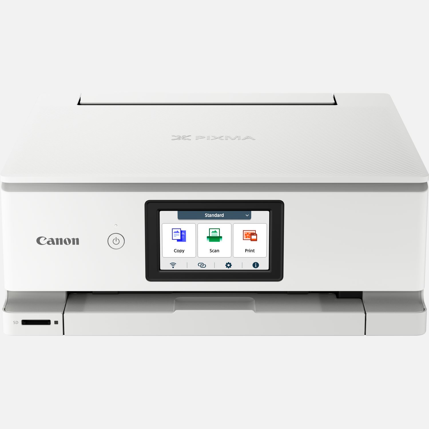 Imprimante photo jet d'encre couleur multifonction sans fil Canon PIXMA TS8751, blanche