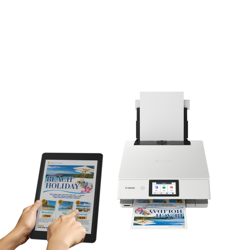 Impression sans fil d'un document à l'aide d'une tablette