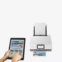 Wireless printing of a document using a tablet