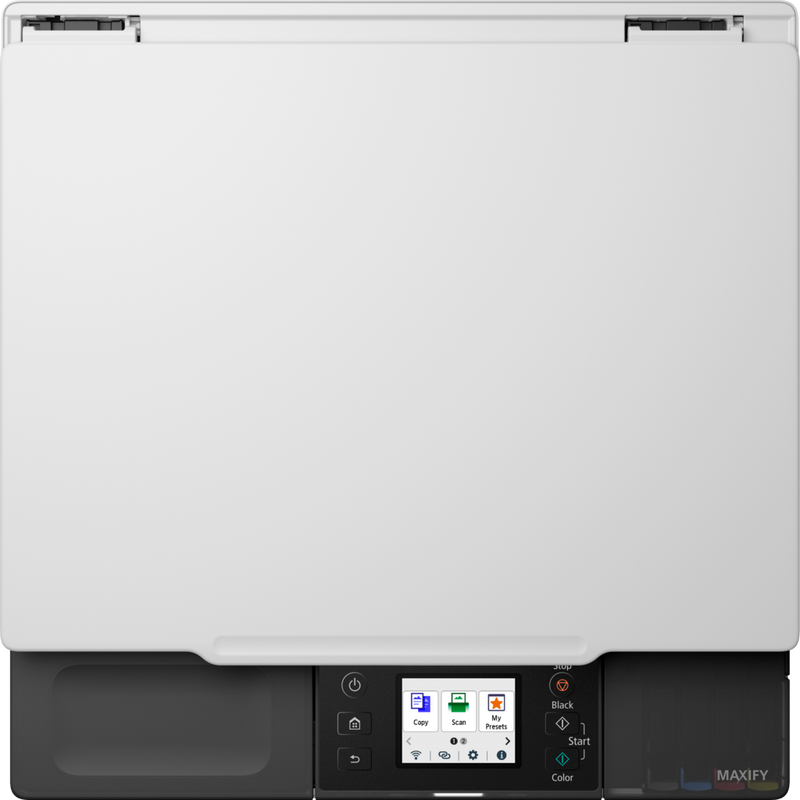 Canon MAXIFY GX1040 Wireless Colour 3-in-1 Refillable MegaTank Inkjet Printer Product Top view