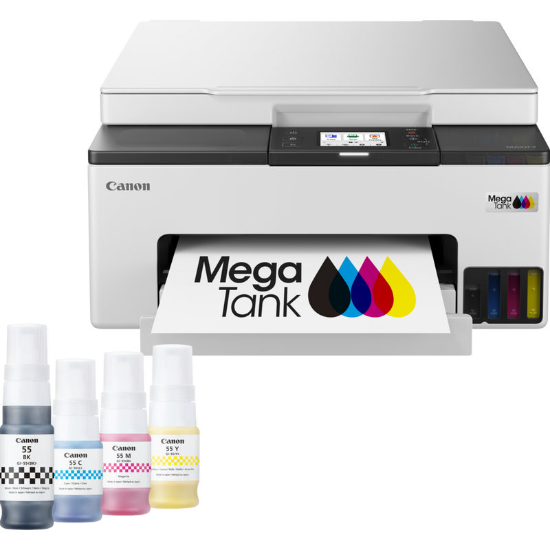 Canon MAXIFY GX1050 Wireless Colour 3-in-1 Refillable MegaTank Inkjet Printer Product Front view