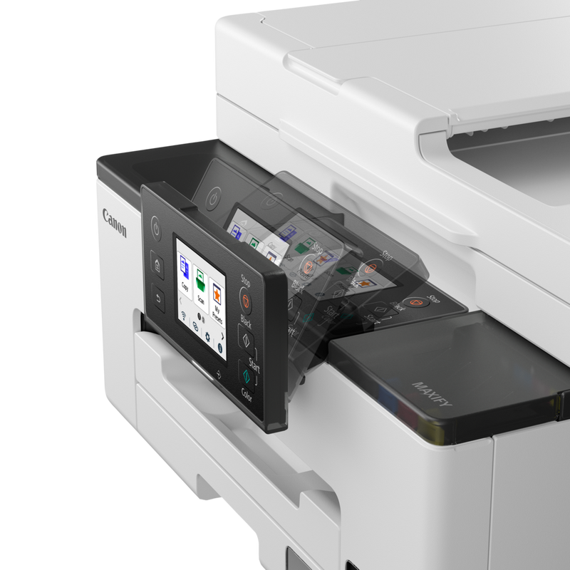 Canon MAXIFY GX2040 Wireless Colour All-in-One Refillable MegaTank Inkjet Printer Product adjustable touch screen
